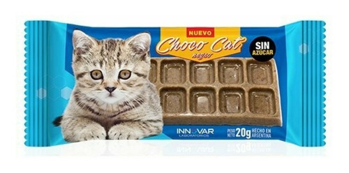 Golosina Innovar Choco Cat Chocolate Negro O Blanco P/ Gato