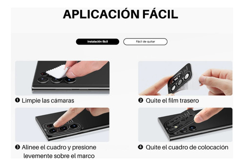 Vidrio Templado Camara Para Samsung A14 A24 A34 A54