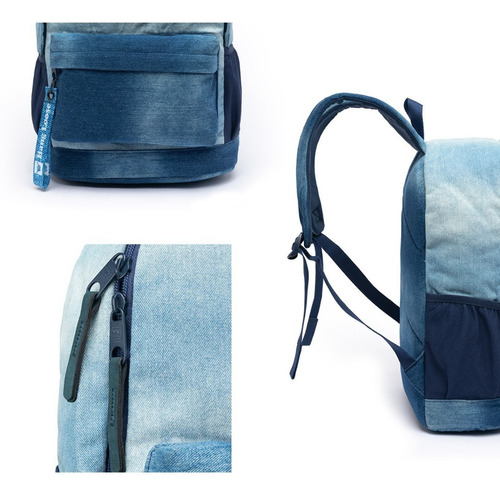 Mochila Para Notebook Hang Loose Jeans Cor Blue