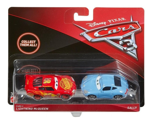 Disney Cars 3 Relampago Lightning Mcqueen & Sally Mattel