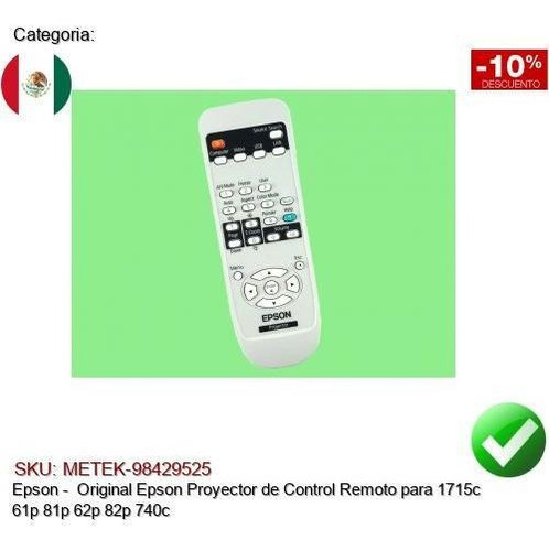 Epson Proyector Control 1715c 61p 81p 62p 82p 740c