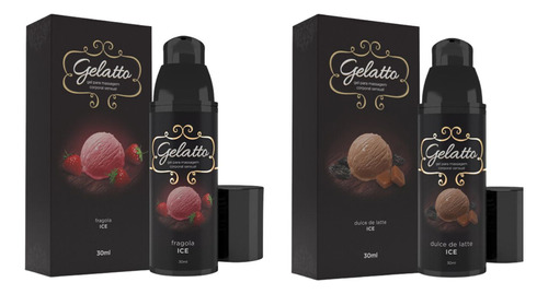 Gel Lubrificante Beijavel Gelatto Morango Ou Doce Leite 30ml Sabor Dulce De Latte - Doce Leite