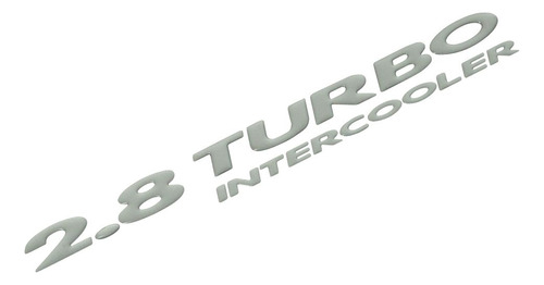 Emblema Adesivo 2.8 Turbo Intercooler S10 Blazer 2003/ Prata