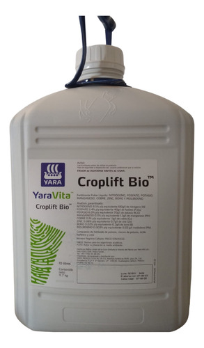 Yara Vita Cropliftbio 10 Lt, Fertilizante Liquido Foliar