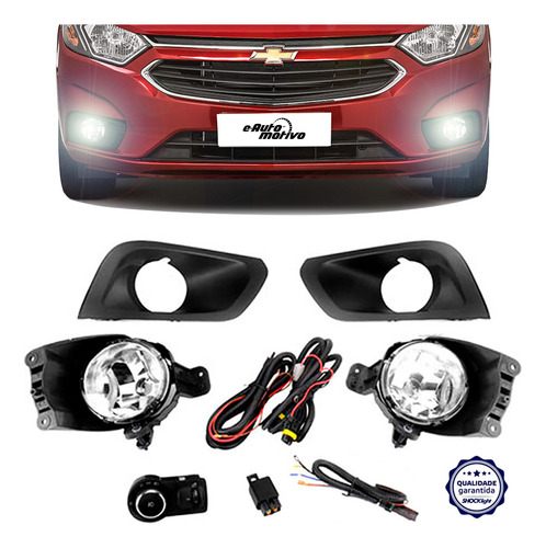 Kit Farol De Neblina Prisma 2017 A 2019 Auxiliar