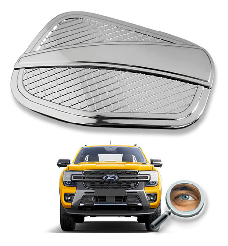 Ranger 2023+ Cubre Tapa De Tanque Cromada Tuningchrome