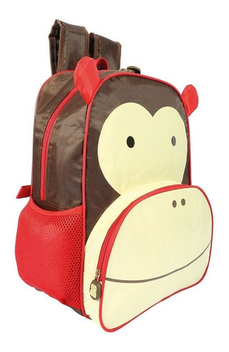 Mochila Infantil Escolar Grande Girafinha Coruja Hipopótamo