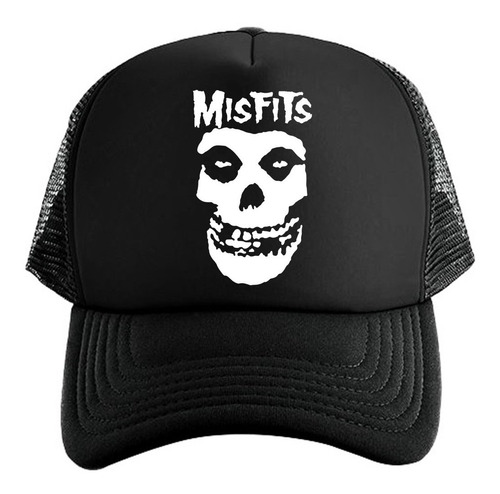 Gorra Black Trucker Misfits Punk Rock Horror