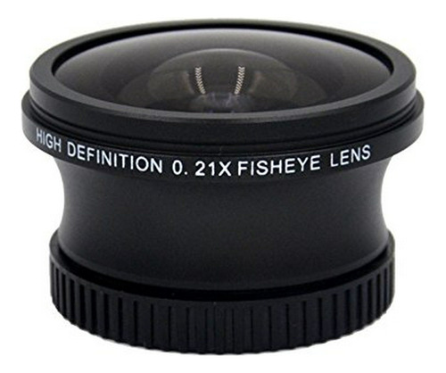 Alta Definición Ojo De Pez 0.21x (37 Mm) Para Canon Vixia Hf