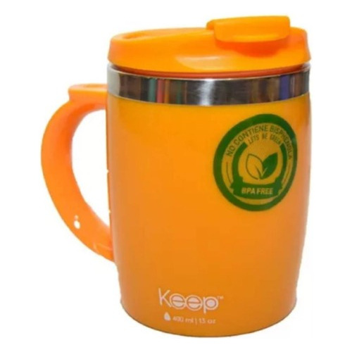 Mug Termo Colores 400ml Keep Amarillo