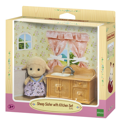 Sylvanian Families Sheep Sister W/ Kitchen Set 5141