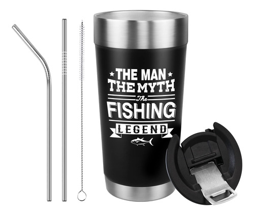 Vaso Pesca Divertido The Man Myth Fishing Legend Regalo Para