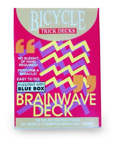 Brainwave Baraja Invisible Bicycle Truco De Magia Con Cartas