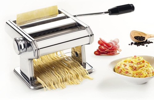 Imagen 4 de 6 de Máquina Para Hacer Pasta Metaltex Acero Inoxidable