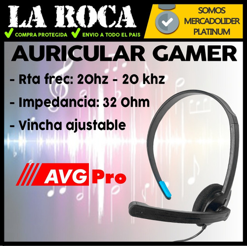 Imagen 4 de 10 de Auricular Gamer Microfono Call Center Xbox Pc Ps4