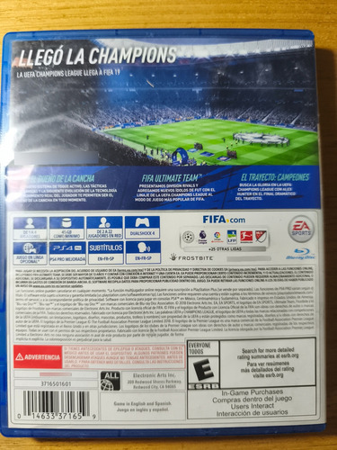 Fifa 19 Fifa Standard Edition Electronic Arts Ps4 Físico (Usado)