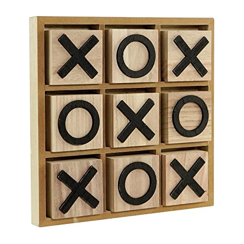 Tic Tac Toe Tabletop Juego De Mesa Rústica Para La Q8fmu