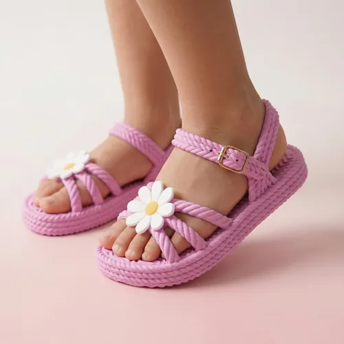 Sandália Infantil Confortável Lilás Papete Menina Criança — R$ 29,90 em Mercado Livre, 57% OFF