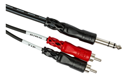 Hosa Technology Trs203 Cabo Insert P10 Estéreo X Dual Rca 3m
