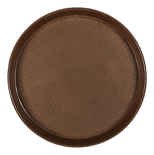 Plato De Servidor De Cena Rápida Redondo Café
