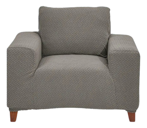 Funda Para Sillón Concord Elástica 1 Plaza Gris Medio Funda Elástica