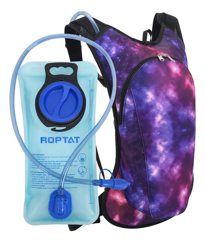 Mochila De Hidratacion Con Vejiga De 2l Y Sorbete Roptat