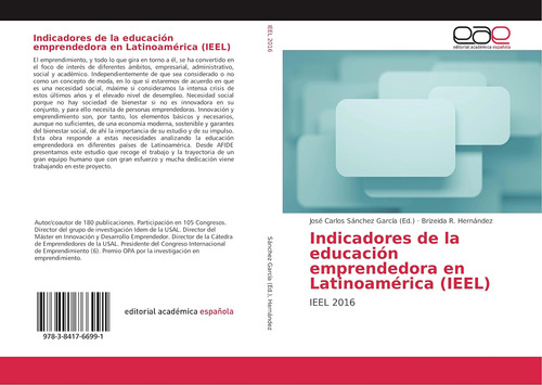 Libro: Indicadores De La Educación Emprendedora En (ieel):