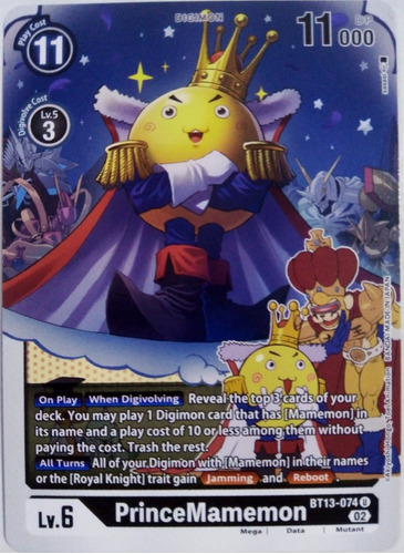 Digimon Tcg Princemamemon Bt13-074 U