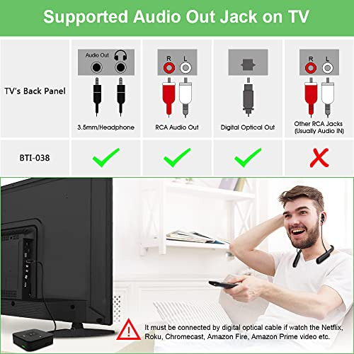 Transmisor Receptor Bluetooth 5.0 Golvery Tv, 2 En 1