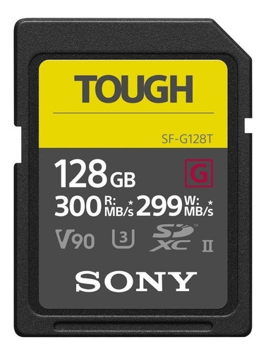 Tarjeta de memoria Sony SF-G128T  SF-G Series Tough 128GB