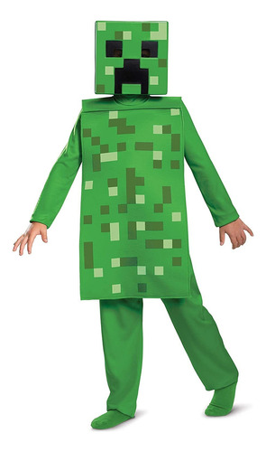 Disguise Minecraft Creeper - Disfraz De Mono Para Niño, Verd