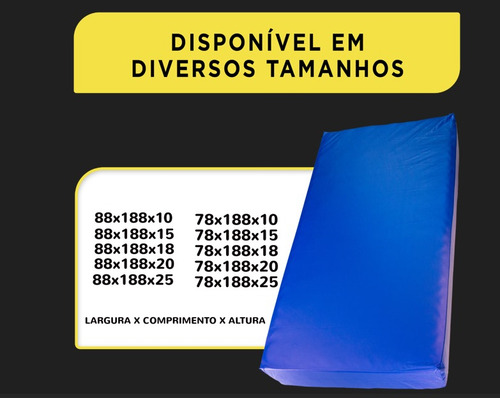 Capa Colchão Impermeável Hospitalar Solteiro Varias Medidas 78x188x18