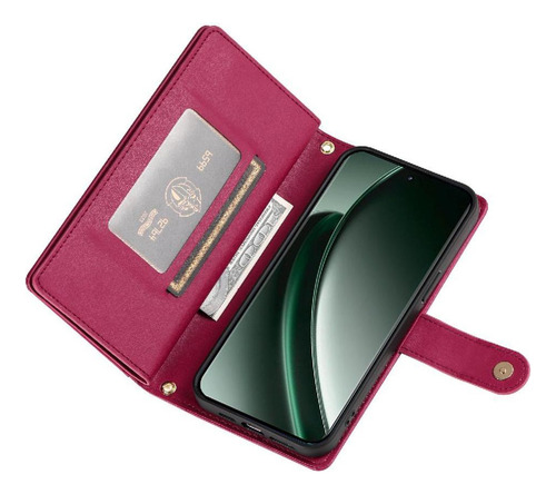 Funda Abatible For Realme Gt6 5g Con Ranuras For Tarjetas