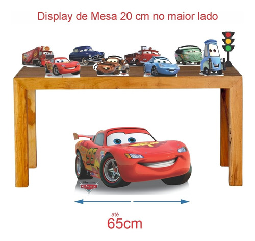 Imagem 4 de 6 de Super Kit Totem Display Decoração Carros + Painel 100x70