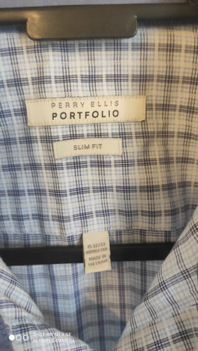 Camisa Perry Ellis, Manga Larga Lindo Diseño