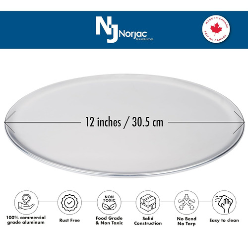 Molde Pizza De 12 Pulgadas, 6 Bandejas Hornear Coupé D...