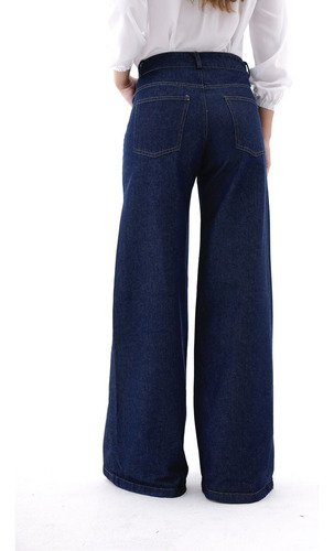 Pantalón Upminorista Jean Wide Leg Mujer Dama
