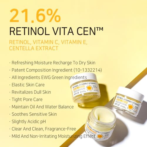 Crema Facial Aplb Con Retinol Y Vitamina C Y Vitamina E | Re