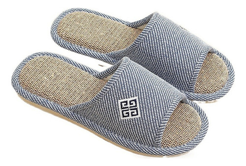 Pantuflas Antideslizantes Cómodas Para El Hogar De Lino Para