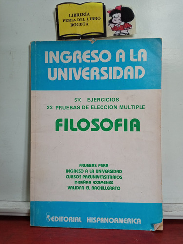 Filosofía - Ingreso A La Universidad - Pruebas - 1985