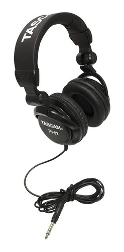 Tascam Th-02 Auriculares Cerrados De Estudio Negros (06po)