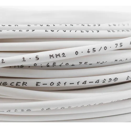 Cable Libre De Halógenos (h07z1k) 2,5 Mm2 50 M Blanco