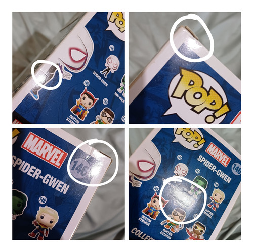 Funko Pop Spider-gwen 146 (caja Con Daños)
