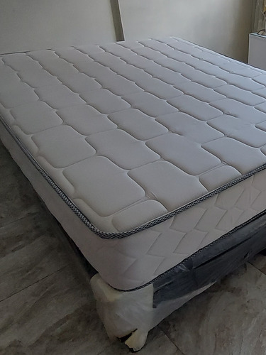 Cama Matrimonial Colchon Colflex Y Box Como Nuevo 