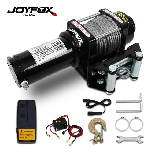 Joyfox K-697071 Guincho Elétrico 4500lb Para Quadriculo Jipe Barco 2041kg