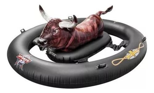 Toro Inflable Intex Flotante Gigante Pileta 239x196x81 Cm Color Negro/marron