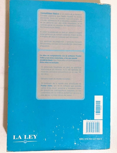 Imagen 2 de 2 de Fowler Newton Contabilidad Básica 4ta Edición La Ley