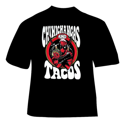 Polera Deadpool - Ver 01 - Chimichangas & Tacos