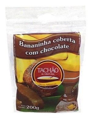 Imagem 1 de 4 de Bananinha Com Chocolate Tachão De Ubatuba 200g