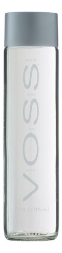 Agua mineral natural sin gas Voss, botella de 375 ml